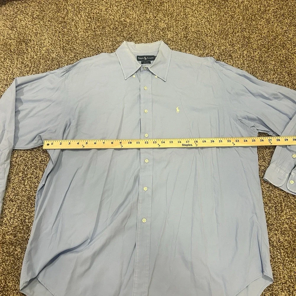 Polo Ralph Lauren Button Down Shirt Men's XL Light Blue